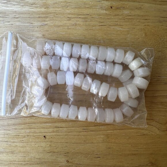 New Natural Rose Quartz Pearl Cultured Gemstones Pink Beads NOS Original Package - Picture 3 of 12